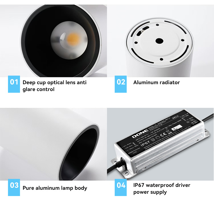 Installing led light surface mount