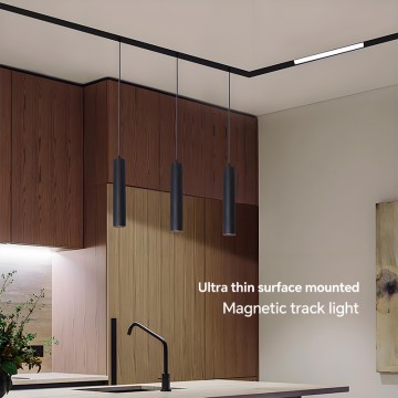 Adjustable LED Pendant Light Slim Magnetic Mount Hanging Light for Dining Room