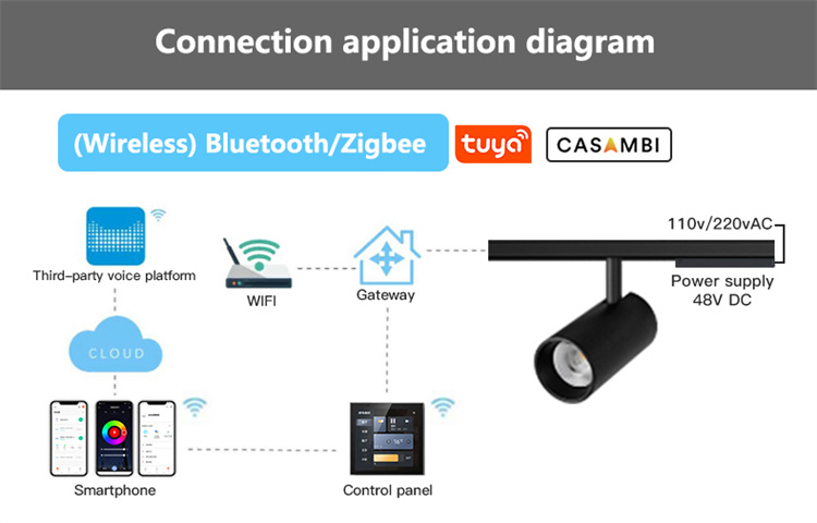 smart magnetic track light