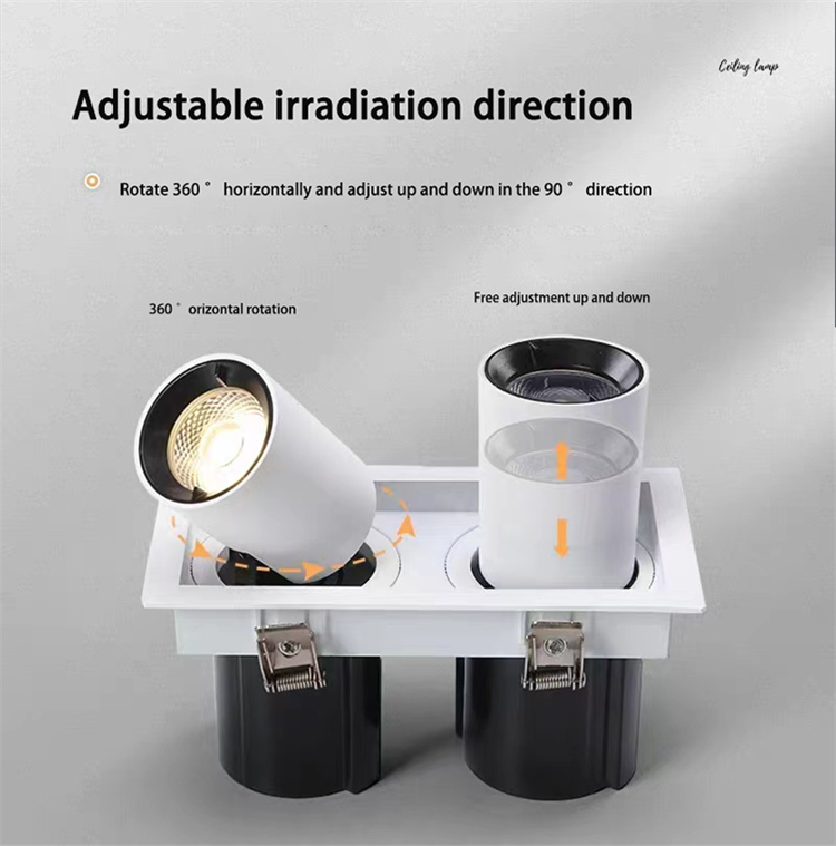 square ceiling downlight