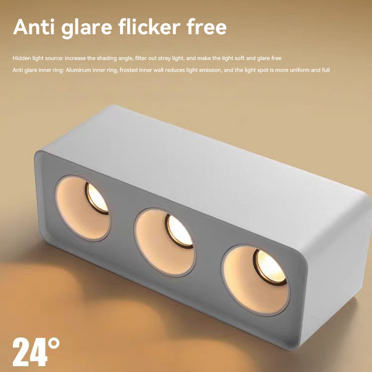 White surface mount downlight