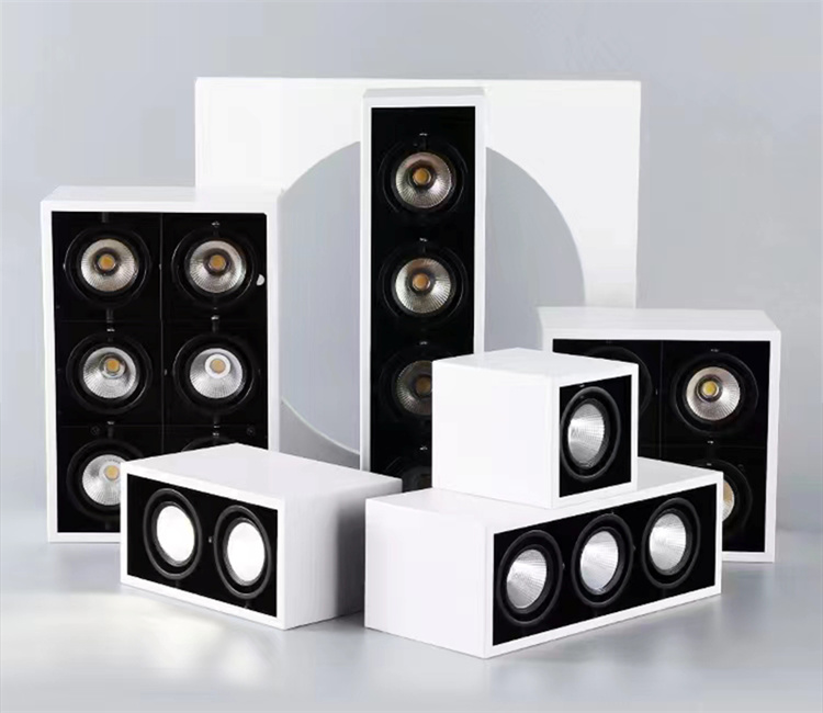 white surface mounted downlights