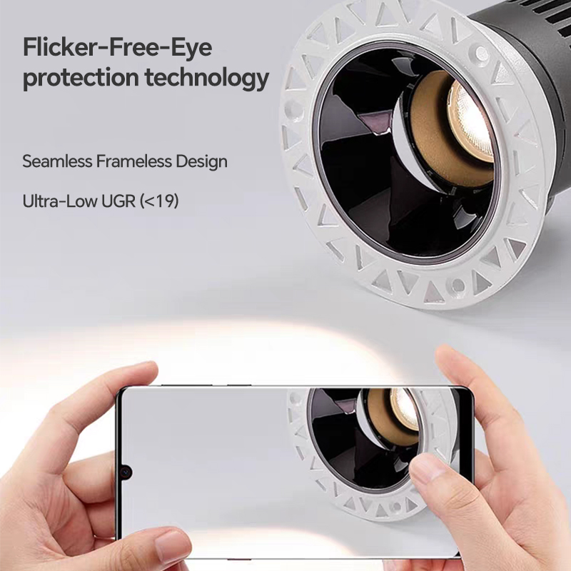 Flicker free spotlight