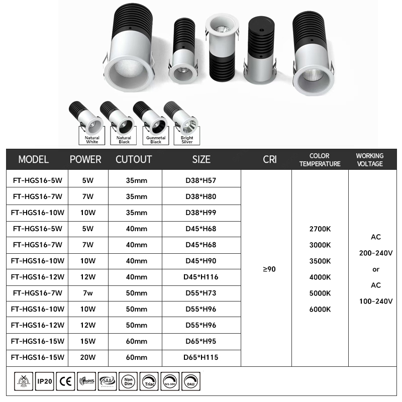 aluminum spotlights