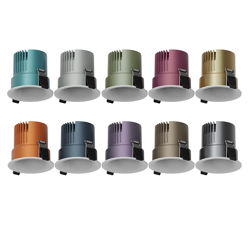 Fitlight Anti-Glare Spotlights – Floating LED Chip Design & Multi-Color Housing Innovation