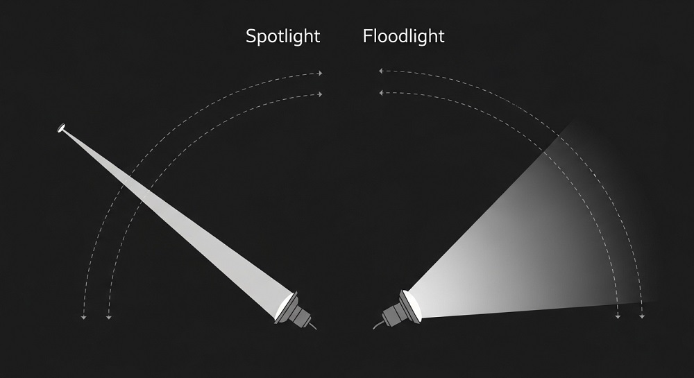 Spotlight vs Floodlight