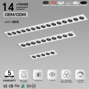 Led Recessed Linear Grille Light LL6