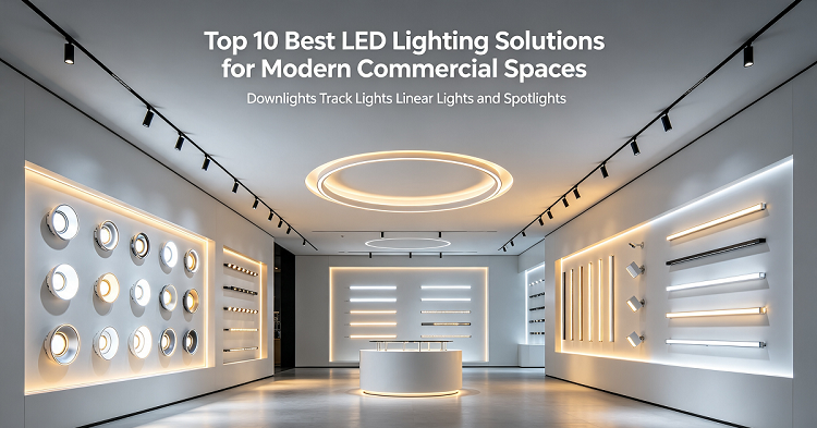 Top 10 Best LED Lighting Solutions for Modern Commercial Spaces: Downlights Track Lights Linear Lights and Spotlights