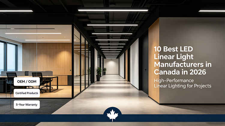 Les 10 meilleurs fabricants de luminaires linéaires à DEL au Canada en 2026