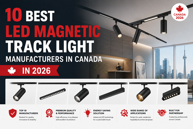 Les 10 meilleurs fabricants de projecteurs magnétiques sur rail à DEL au Canada en 2026