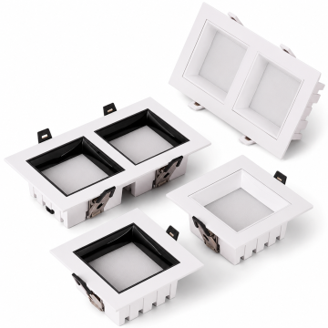 Square Recessed LED Downlight CRI90 Anti Glare FT-DLT08