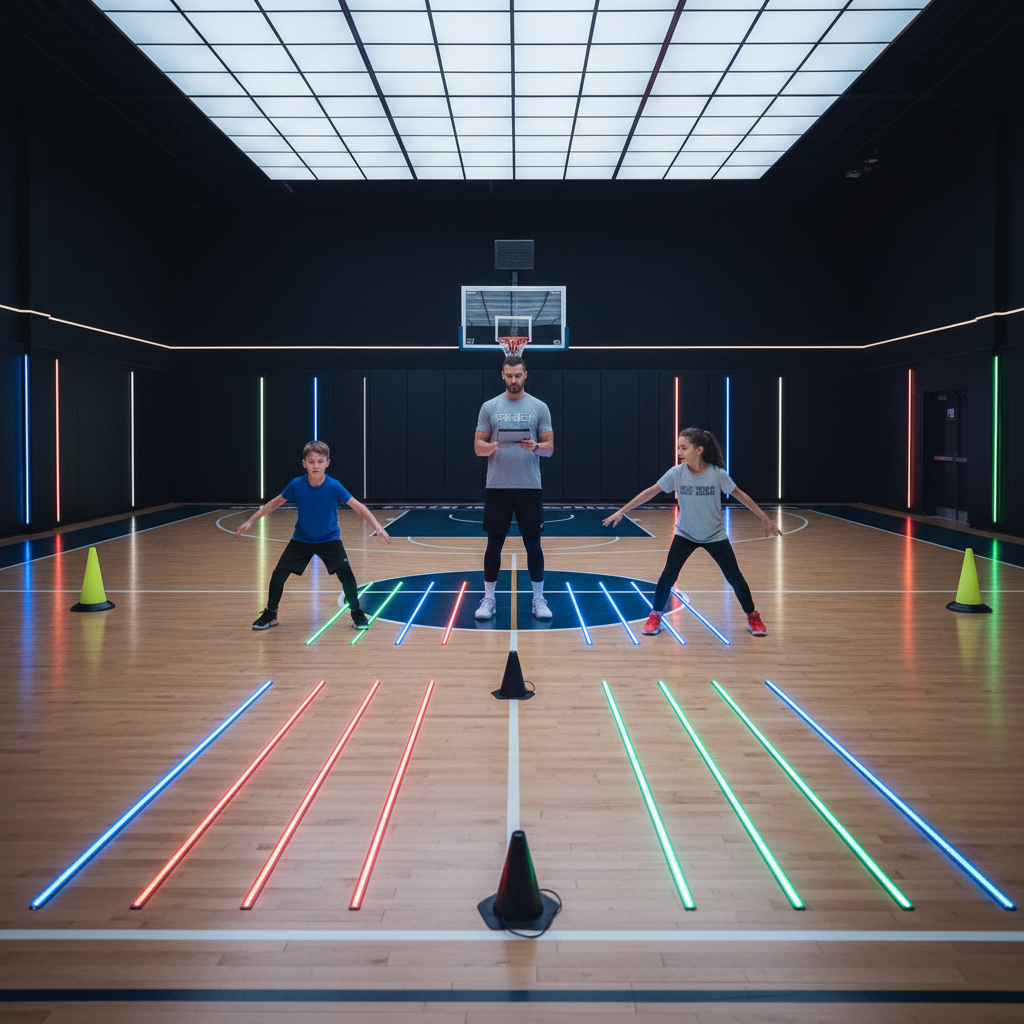 LED ljósræmur fyrir körfuboltaþjálfara