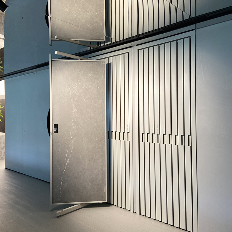 360 Pull-push Rotation display rack2