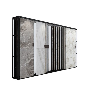 MACHUAN Multi-Functional Sliding Tile Display Rack for Showrooms