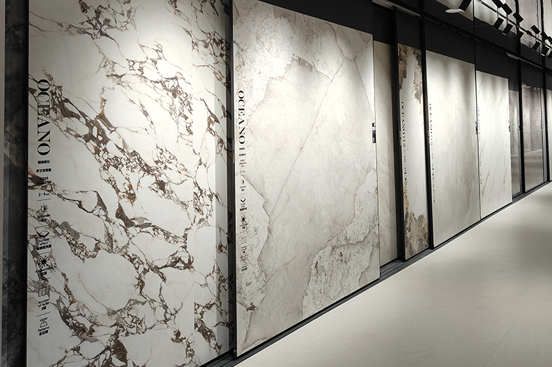 Multifunctional sliding rack - The must-have choice for tile exhibition