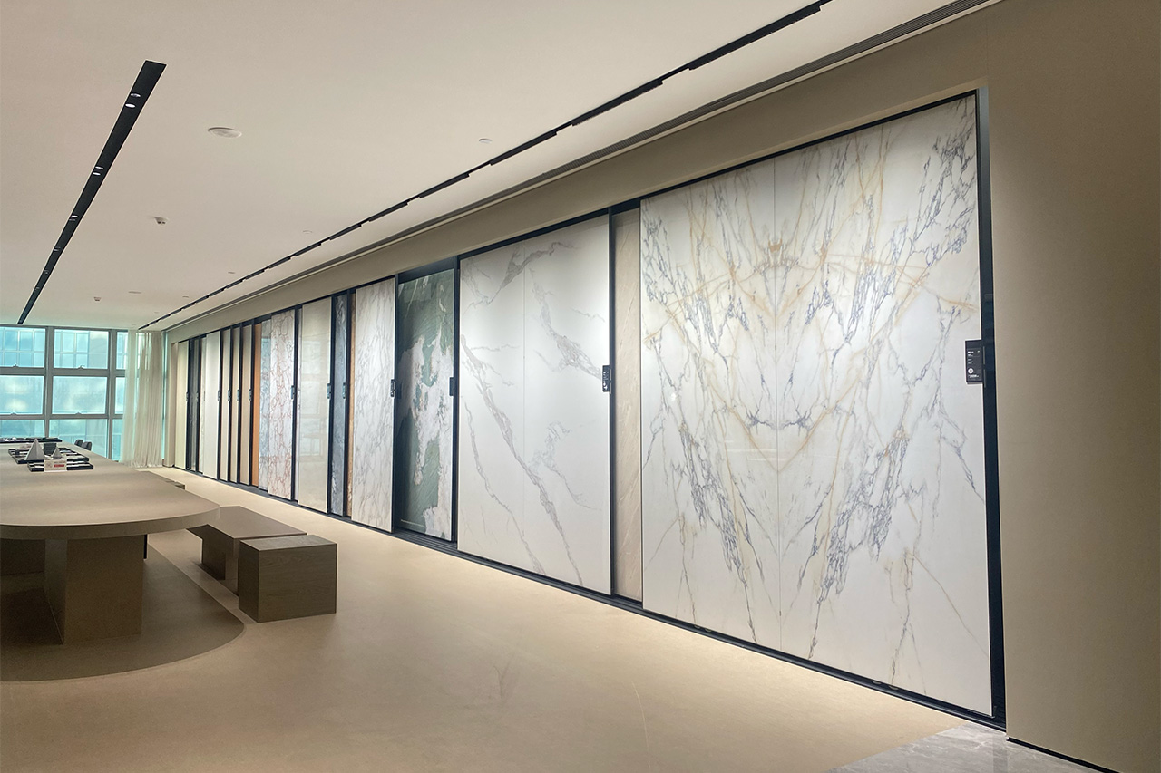 DongPeng new showroom for big slab tiles