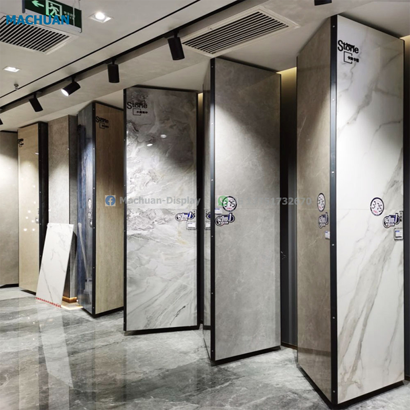 360 Double side rotation display rack