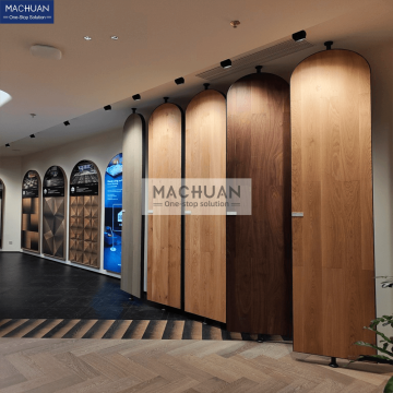 360 Rotation Flooring display rack for showroom