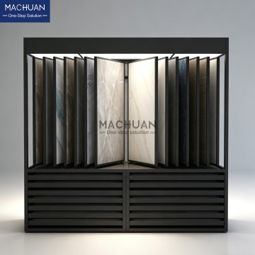 Free standing Tile Display Rack with LED Lighting & Multi-Layer