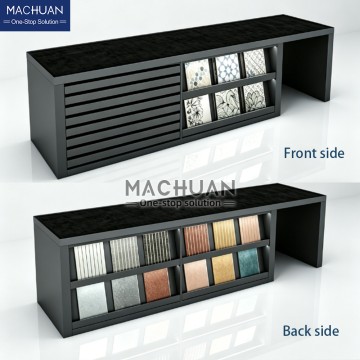 Mueble isla de exhibición extraíble para azulejos con iluminación LED MC-D45