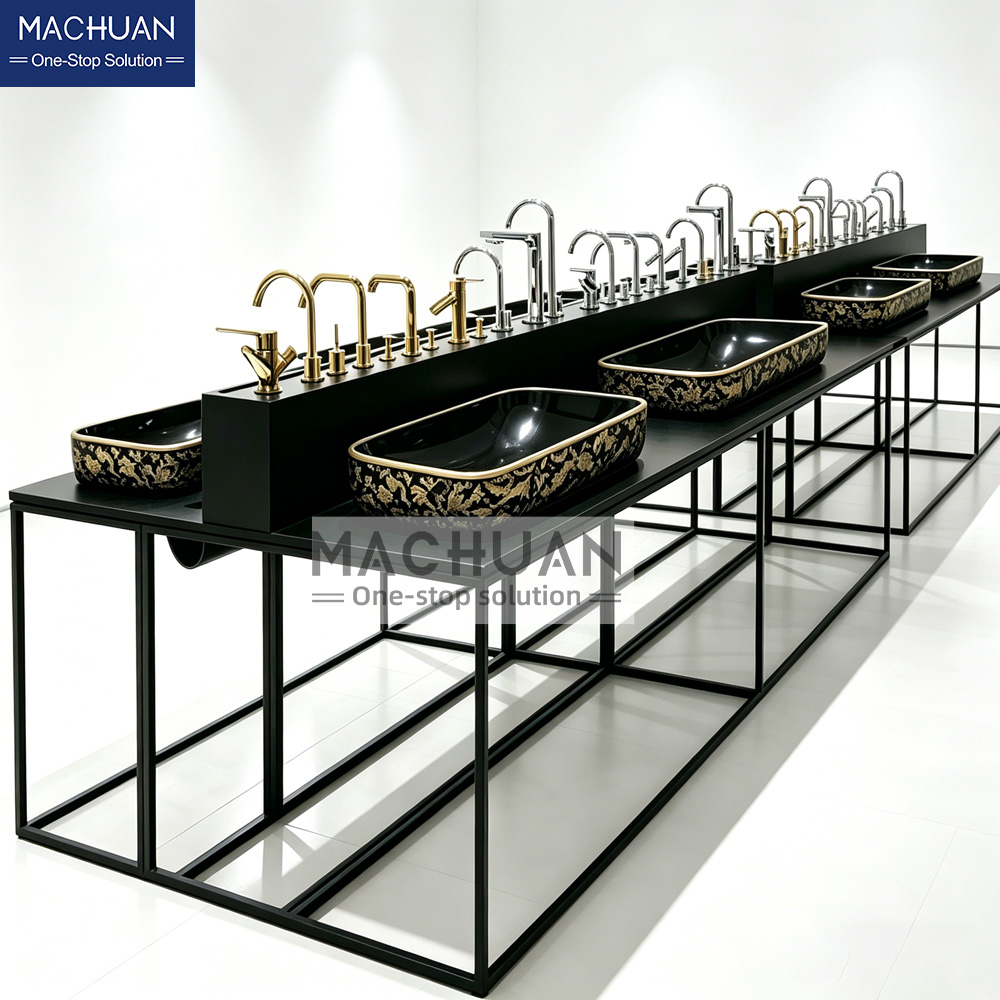 bathroom rack display