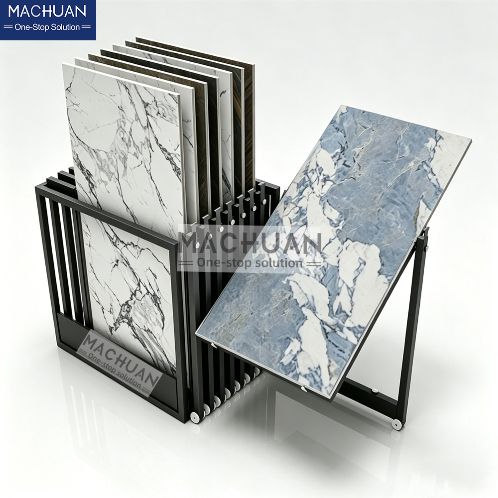 Pull-Out Tile Display Rack