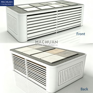 MC-D46 Long Handle Drawer Tile Display Island Cabinet