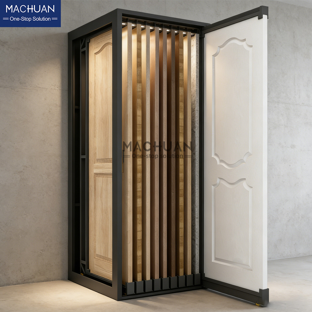 Door Sample Display Stand With Pull-Out