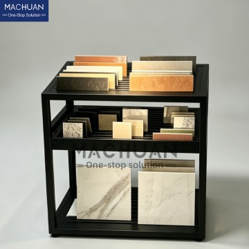 MACHUAN Triple Layer Slotted Ceramic Tile Display Stand