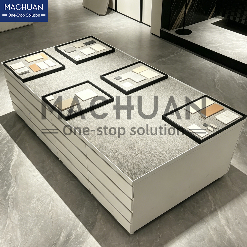 Double-Sided Tile Sample Display Rack 