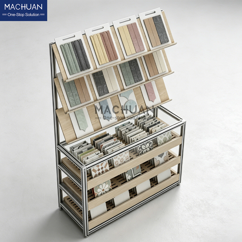 ceramic wooden stand