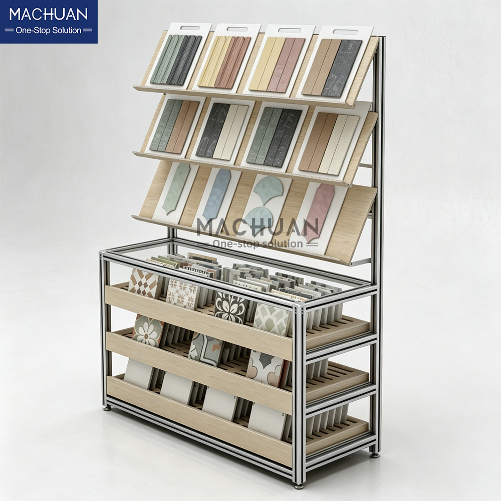wooden display stand