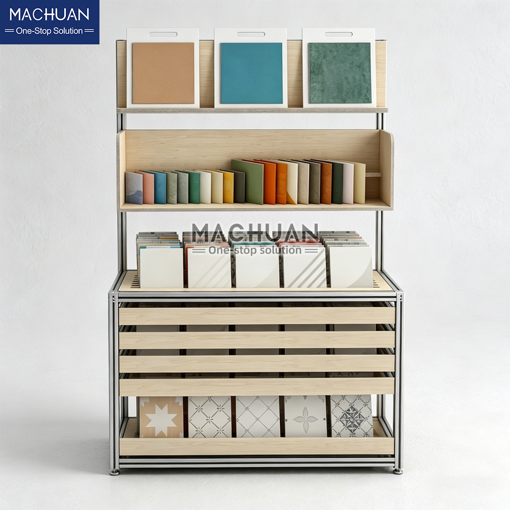 tile sample display rack