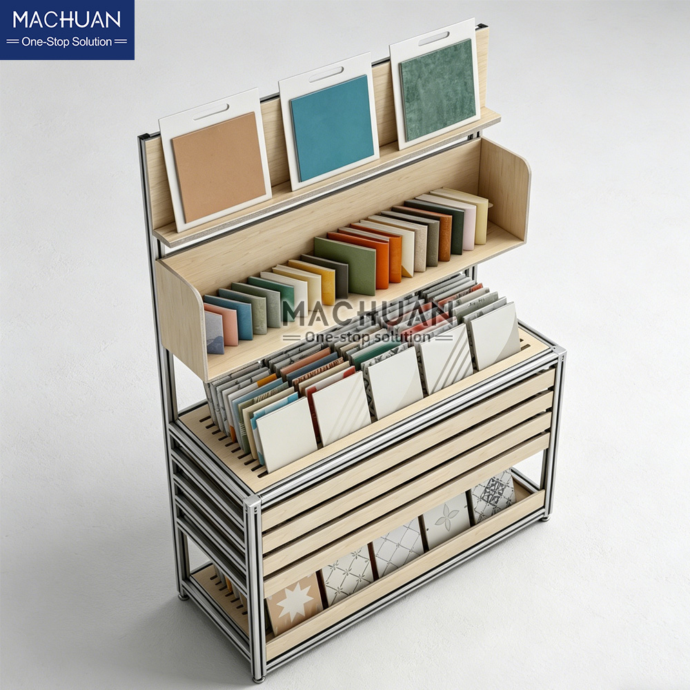 wooden display stand
