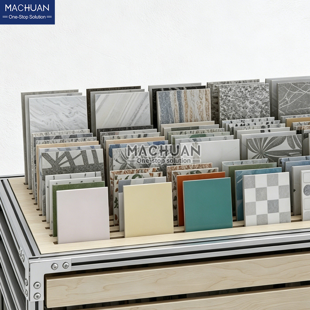 wooden exhibition stands