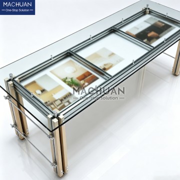 MC-FH04 Glass Tile Display & Meeting Table