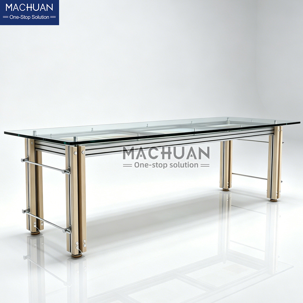 wooden table display stand