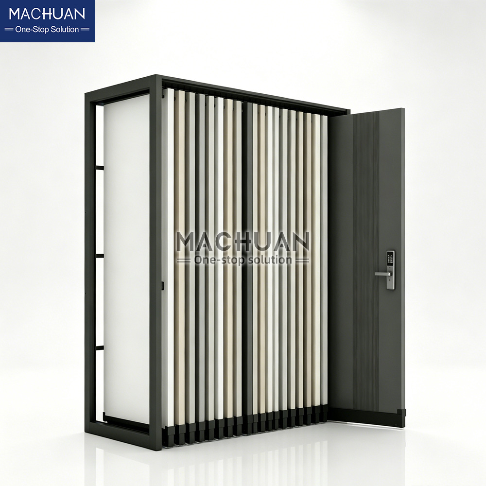 Door Sample Display Stand With Pull-Out