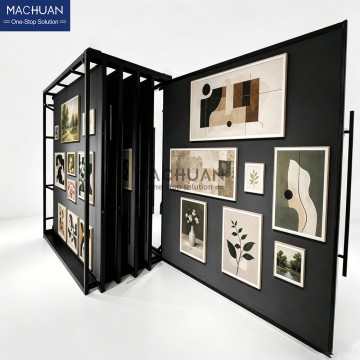 MACHUAN Heavy-duty Sliding Artwork Display Stand fits Various Painting Sizes