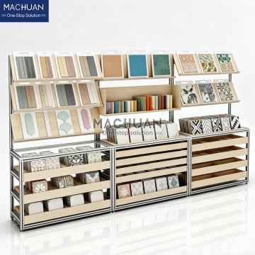 Kabinet Display Sampel Ubin Modular yang Dapat Diatur MC-Z02