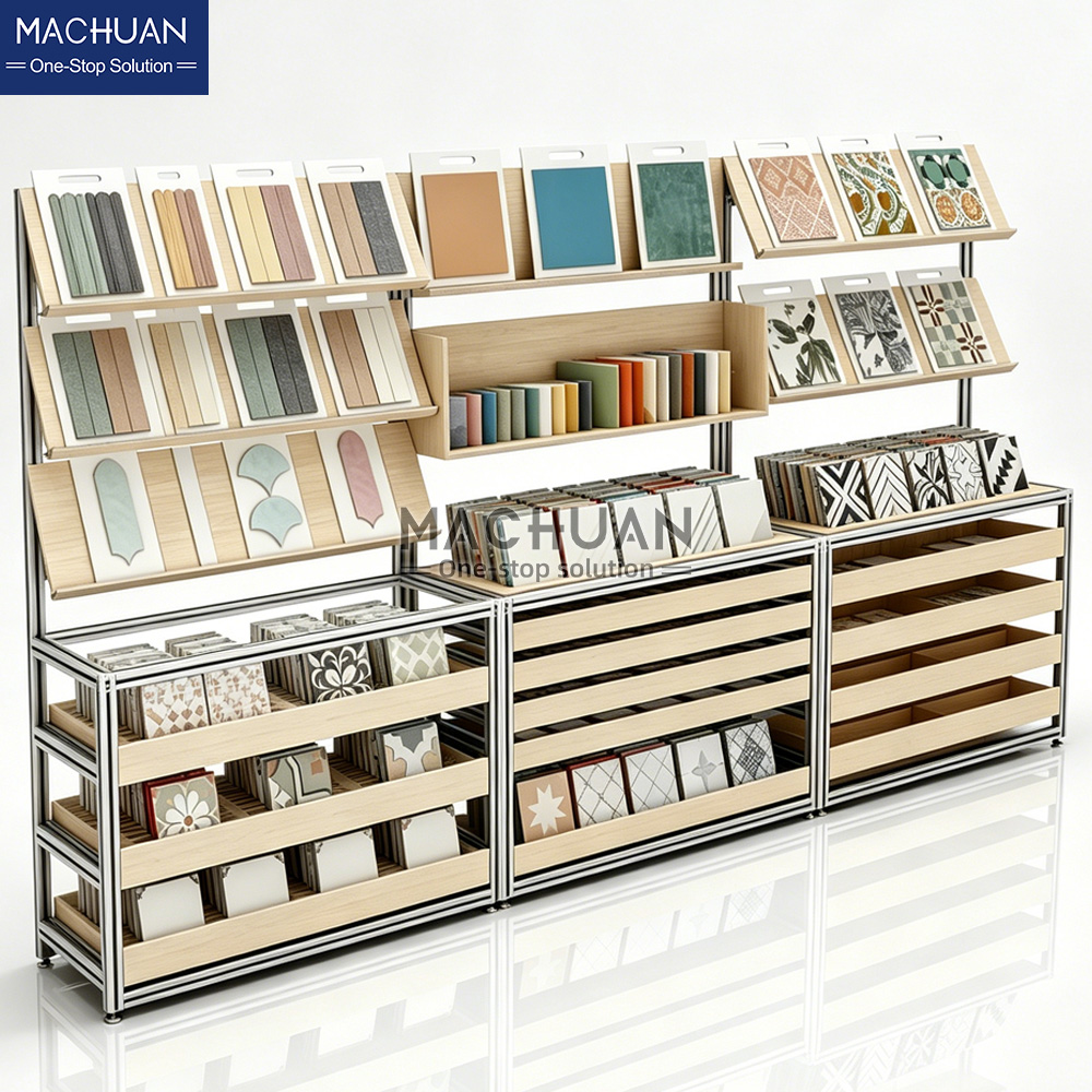 stone sample display rack
