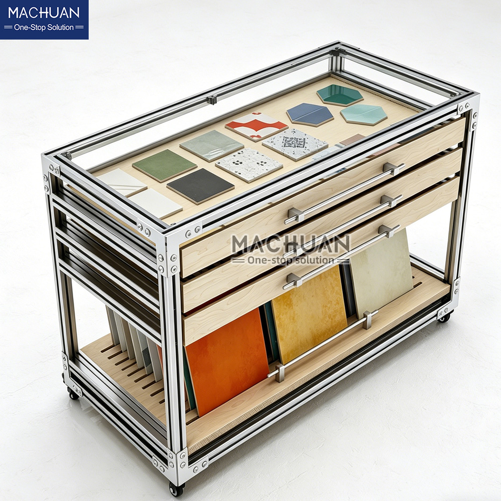 flooring sample display racks