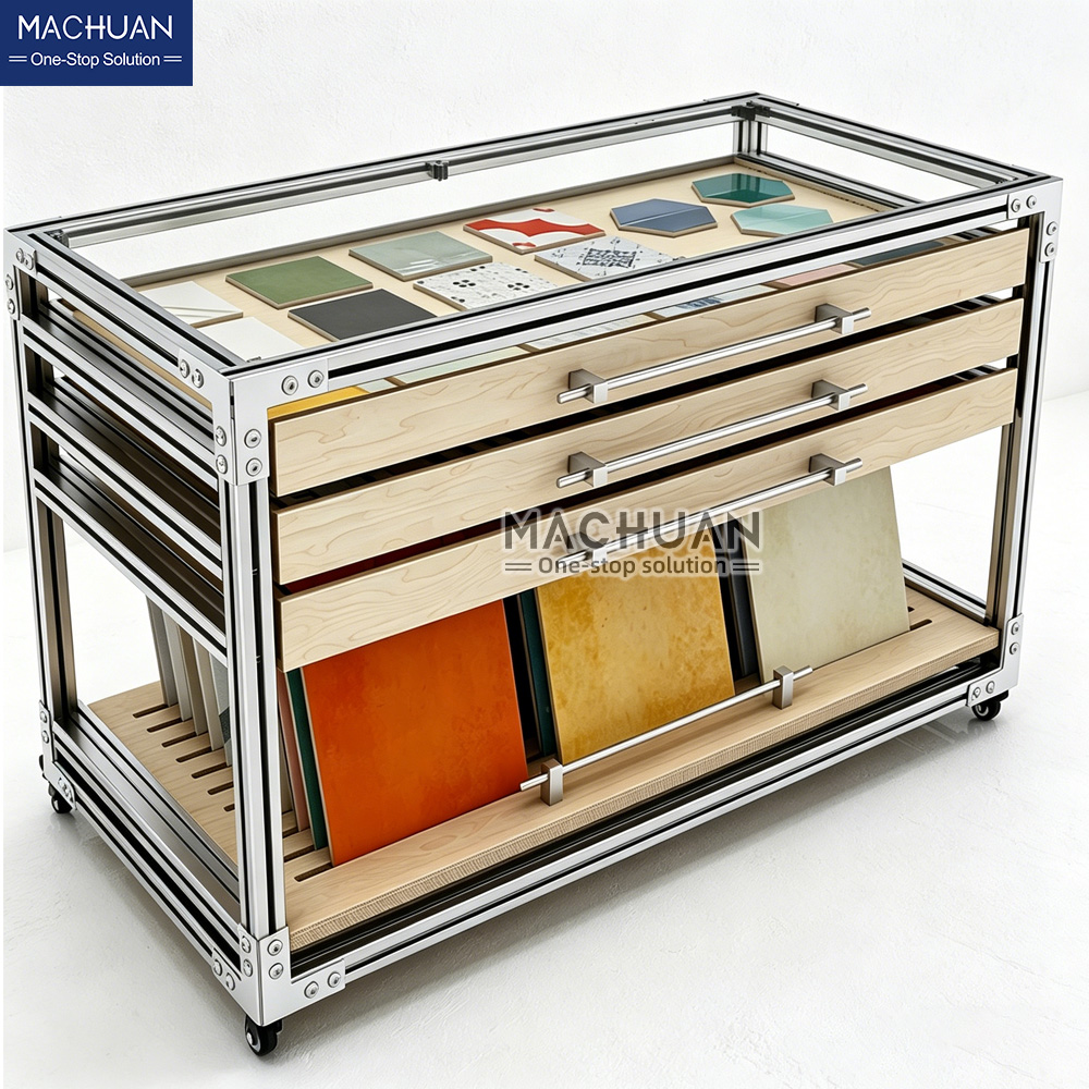 wooden display stand