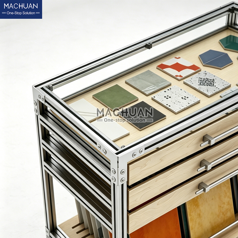 wood display table