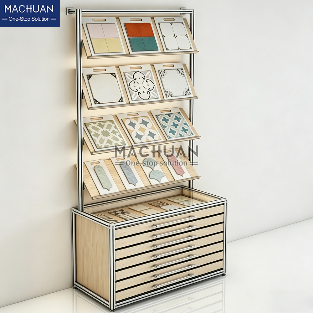 wood display stand