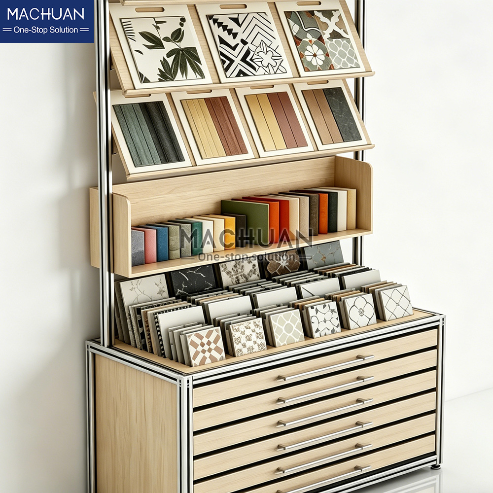 wooden display rack