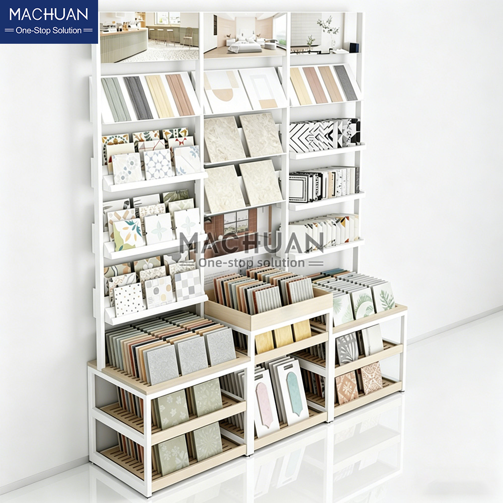 flooring displays stand