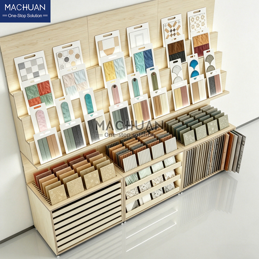 wood tile rack