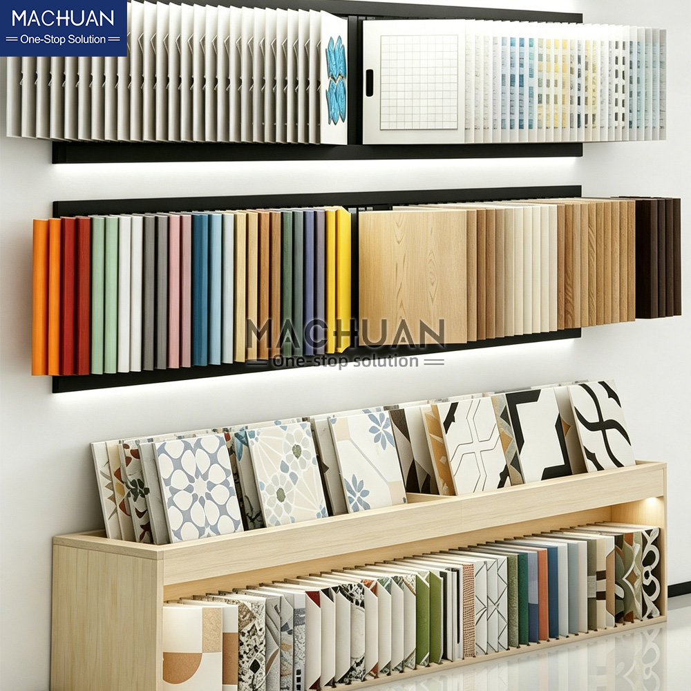 granite sample display rack