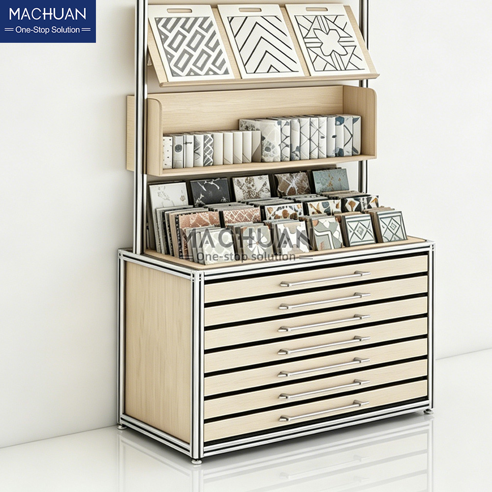 Slanted Tile Sample Display Stand
